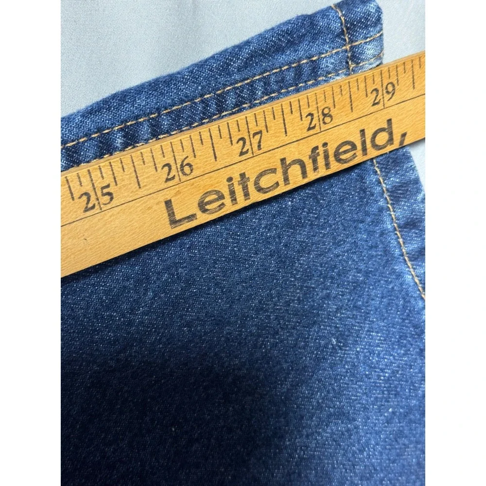 Levis 505 Regular Fit Jeans Mens 40x30 Dark Wash Blue Vintage Y2K 2002 505-0216